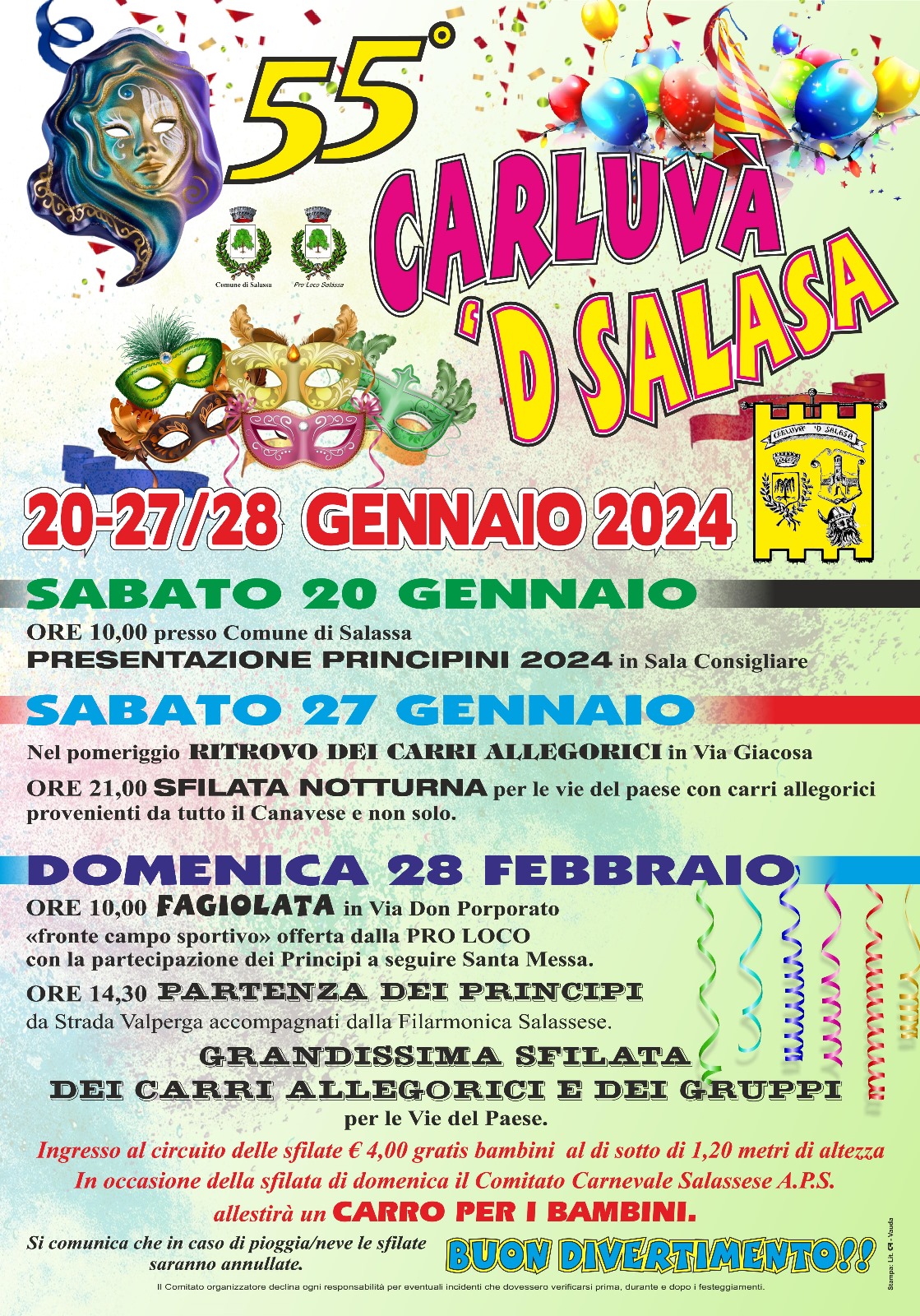 Manifesto Carnevale di Salassa 2024